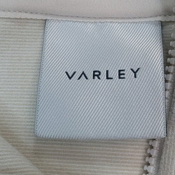 Varly Timberley Half-Zip Midlayer Women's Cement Ivory Marl Size S Drop Shoulder - Picture 12 of 13